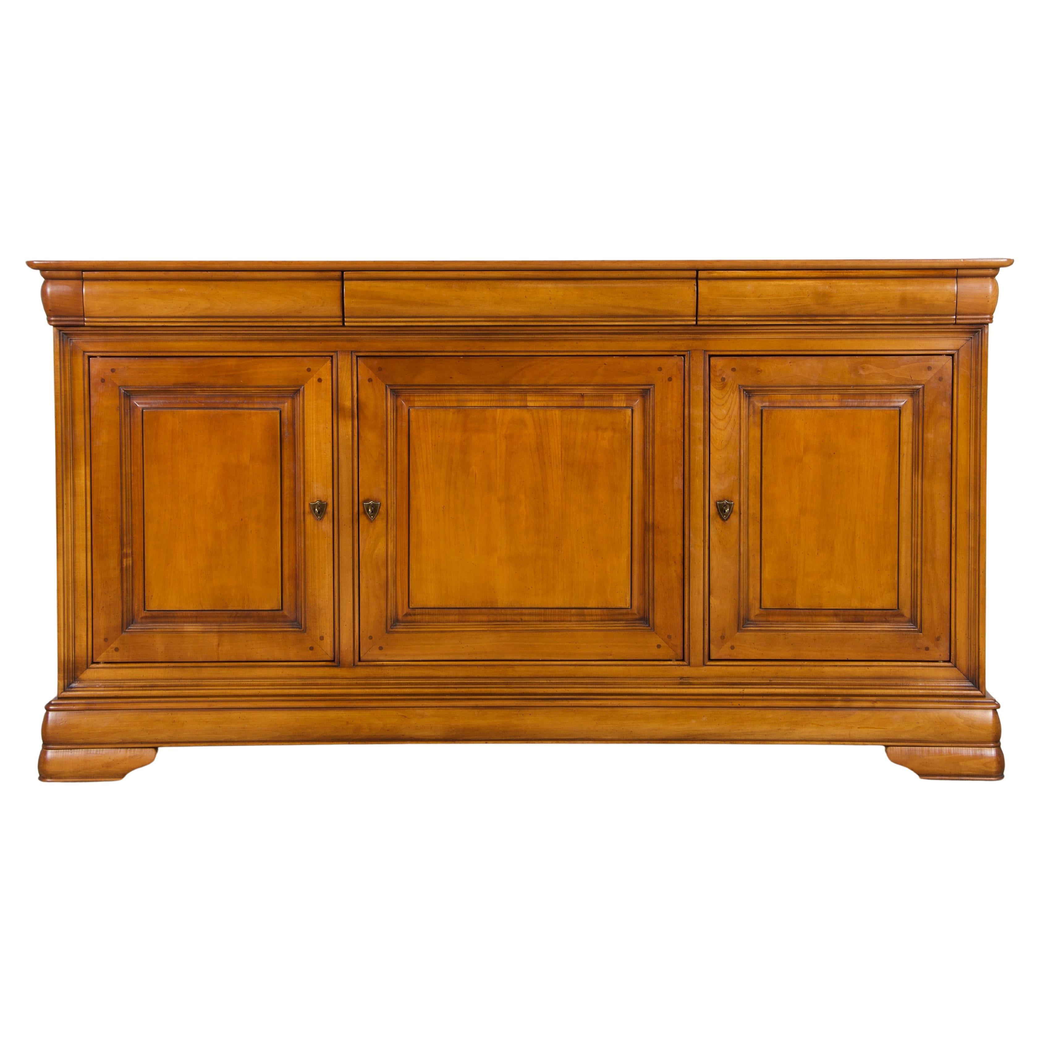 French Louis Philippe Style Maple Wood Sideboard