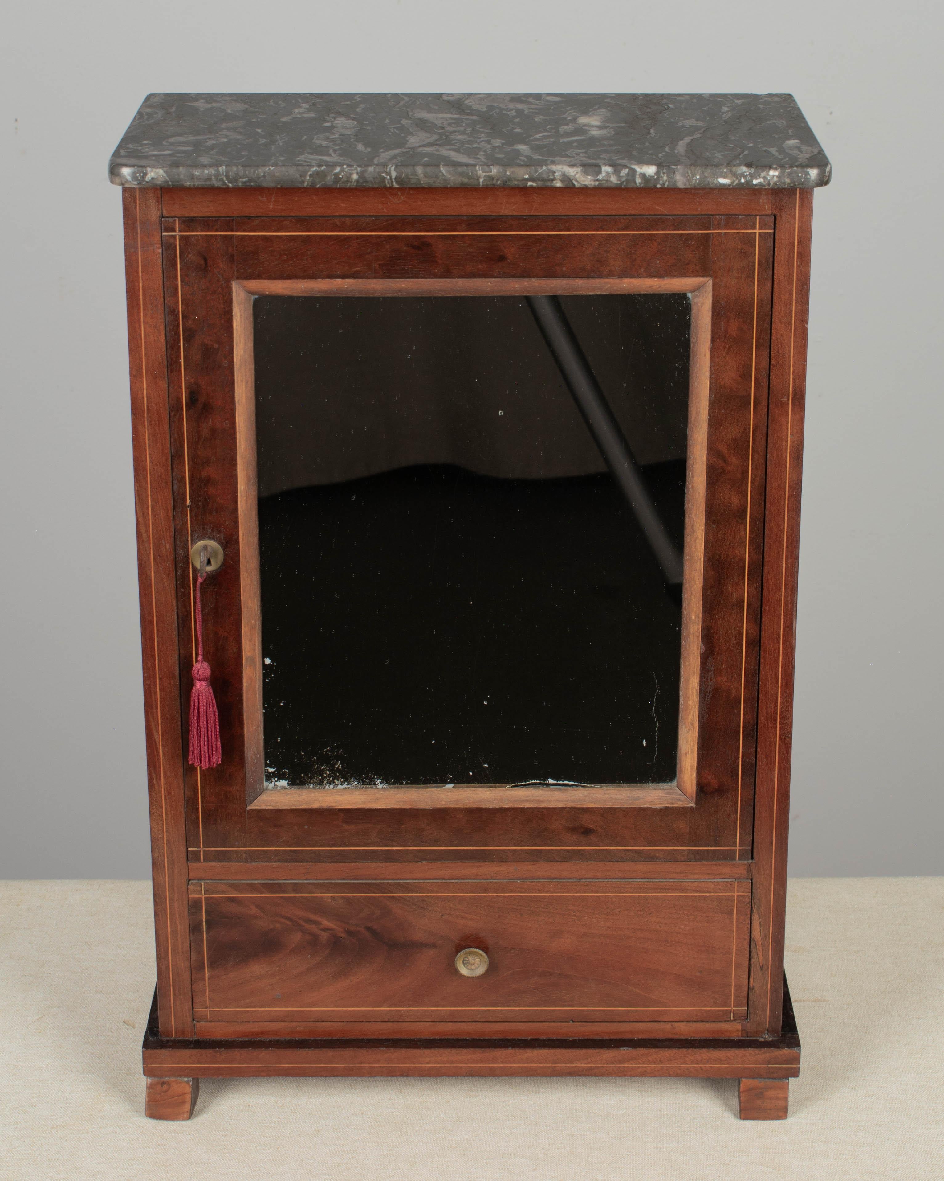 20th Century French Louis Philippe Style Miniature Armoire For Sale
