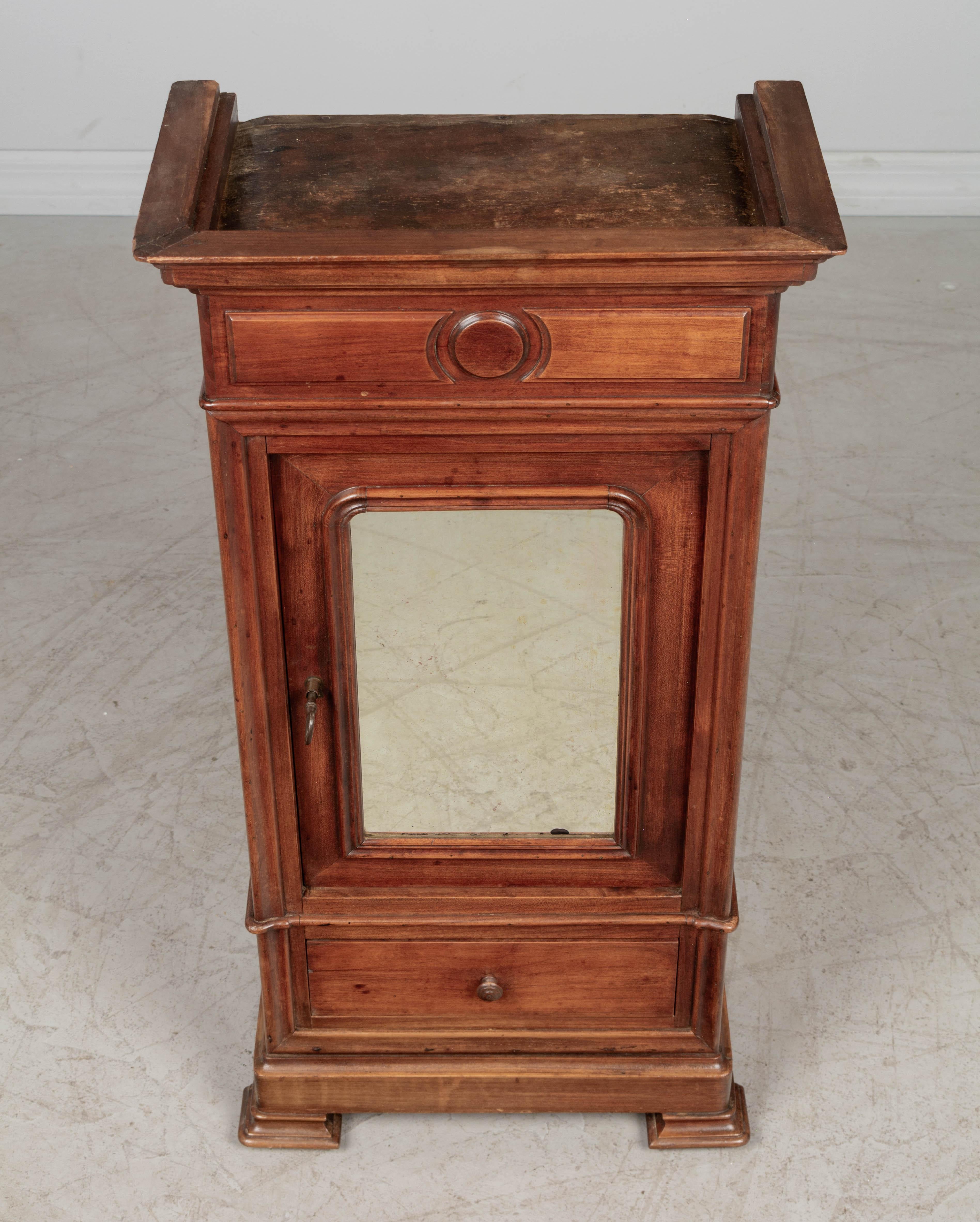 French Louis Philippe Style Miniature Armoire or Wall Cabinet For Sale 2