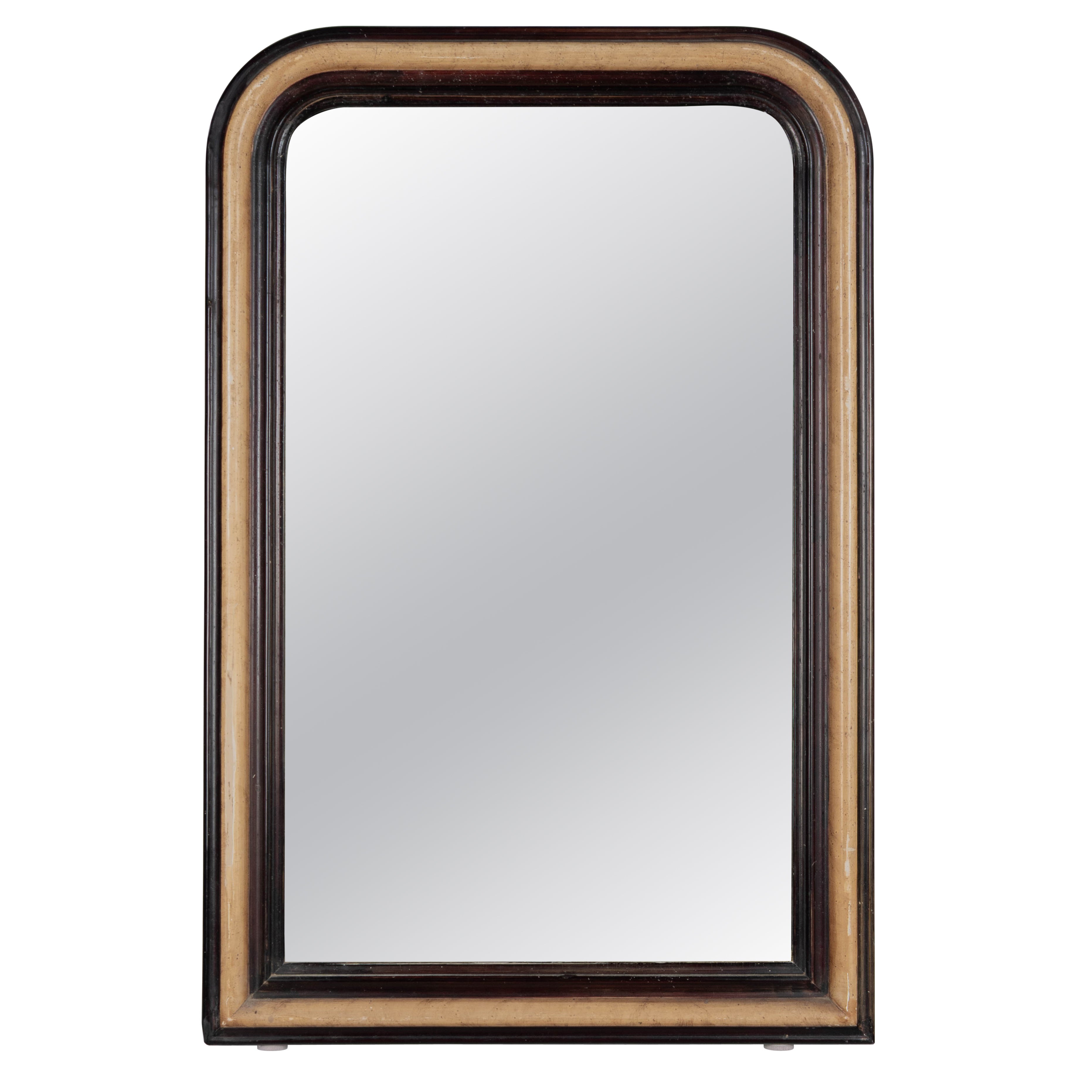French Louis Philippe Style Mirror Circa 1900s 34.5" x 22.5"