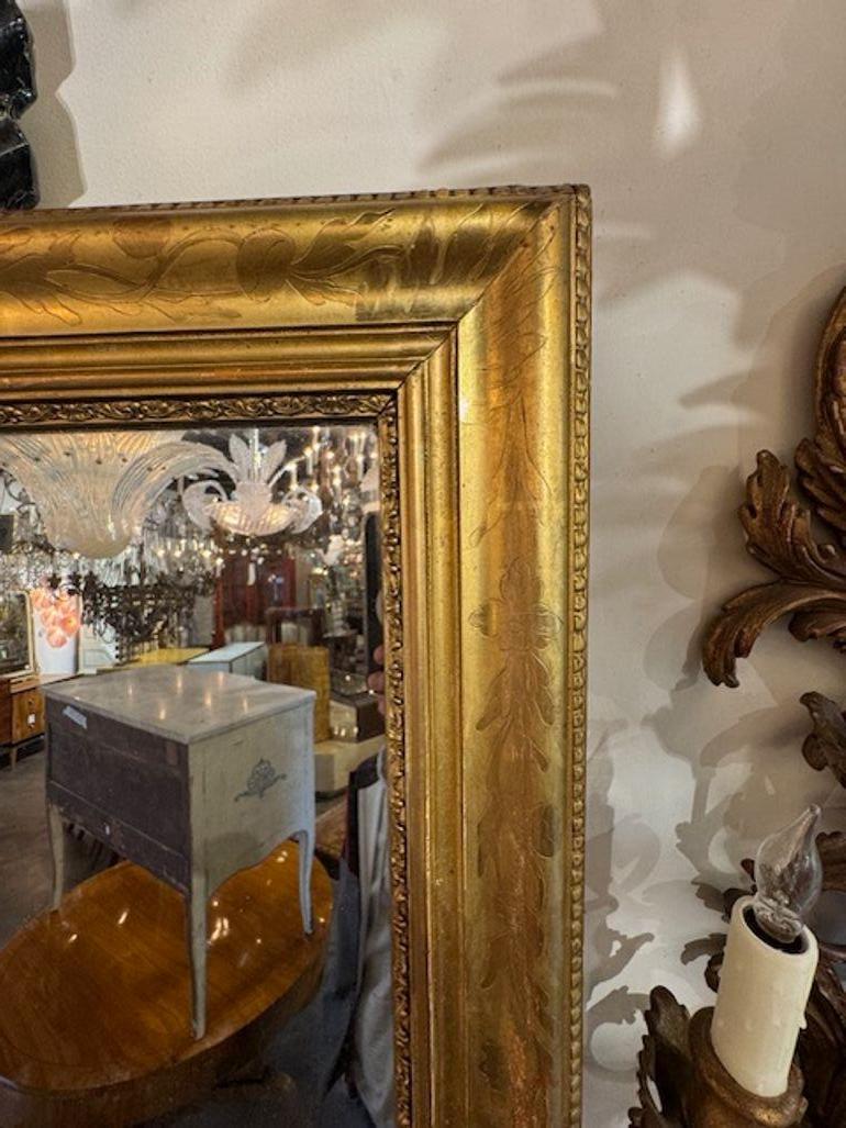 Miroir transitionnel Louis Philippe français Bon état - En vente à Dallas, TX