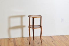 French Louis Philippe Walnut 2-Tier Side Table, ca. 1840