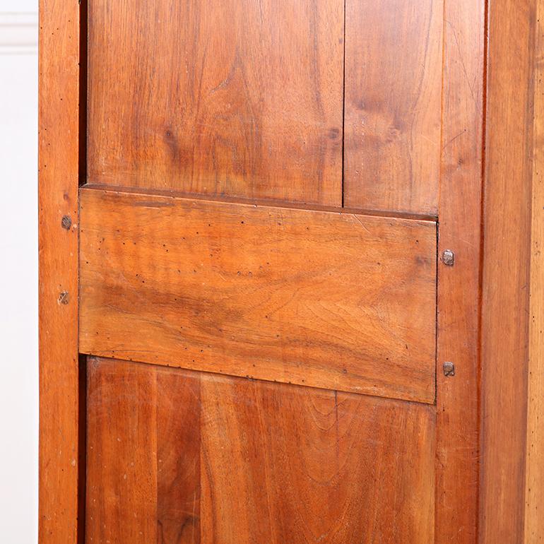 19th Century French Louis Philippe Walnut Bookcase with Glazed Doors