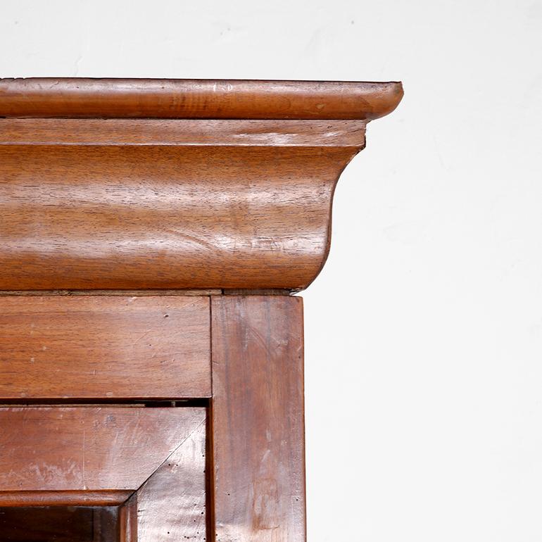 French Louis Philippe Walnut Bookcase with Glazed Doors 1