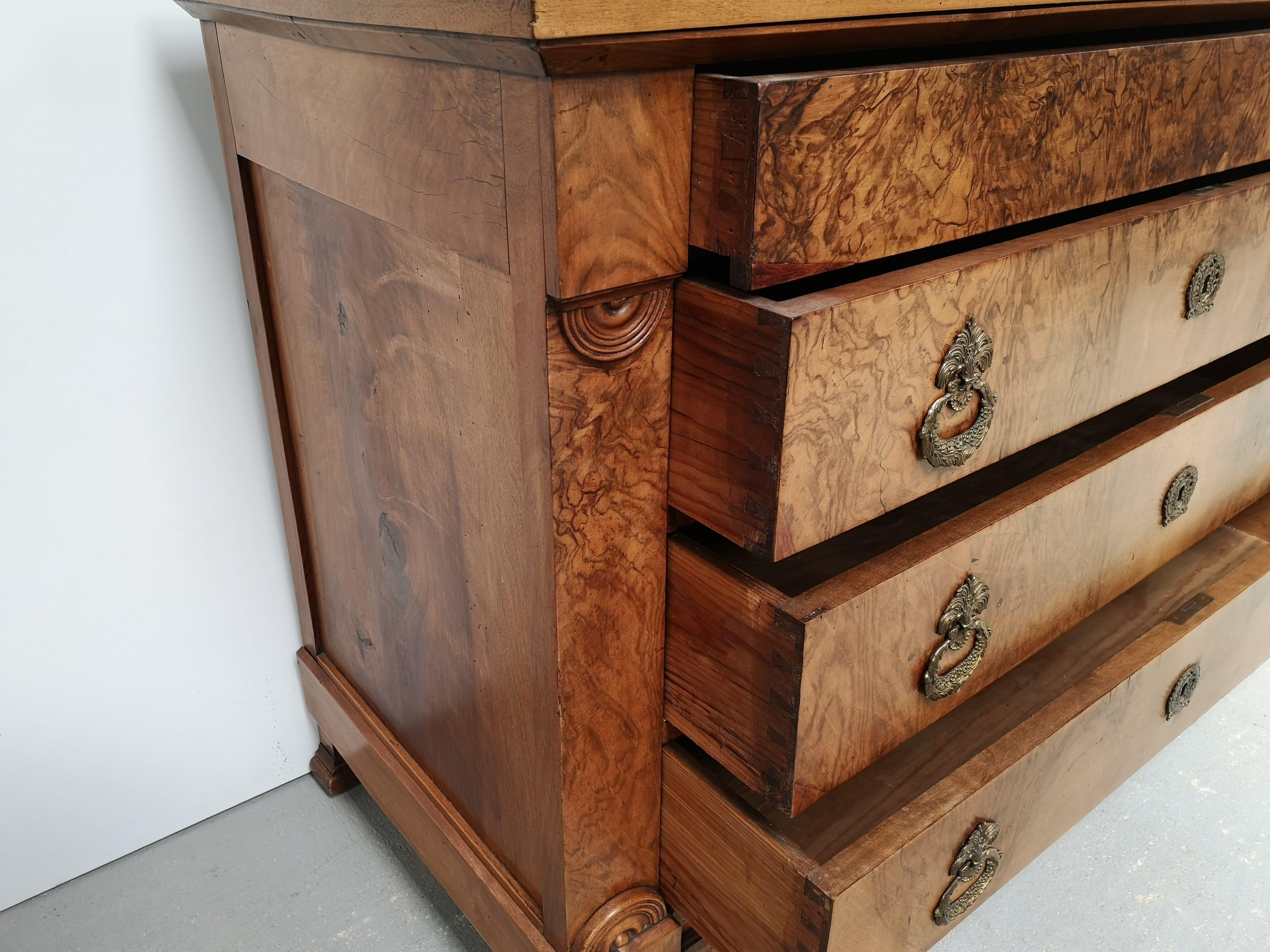 French Louis Phillipe Walnut Chest of Drawers 4