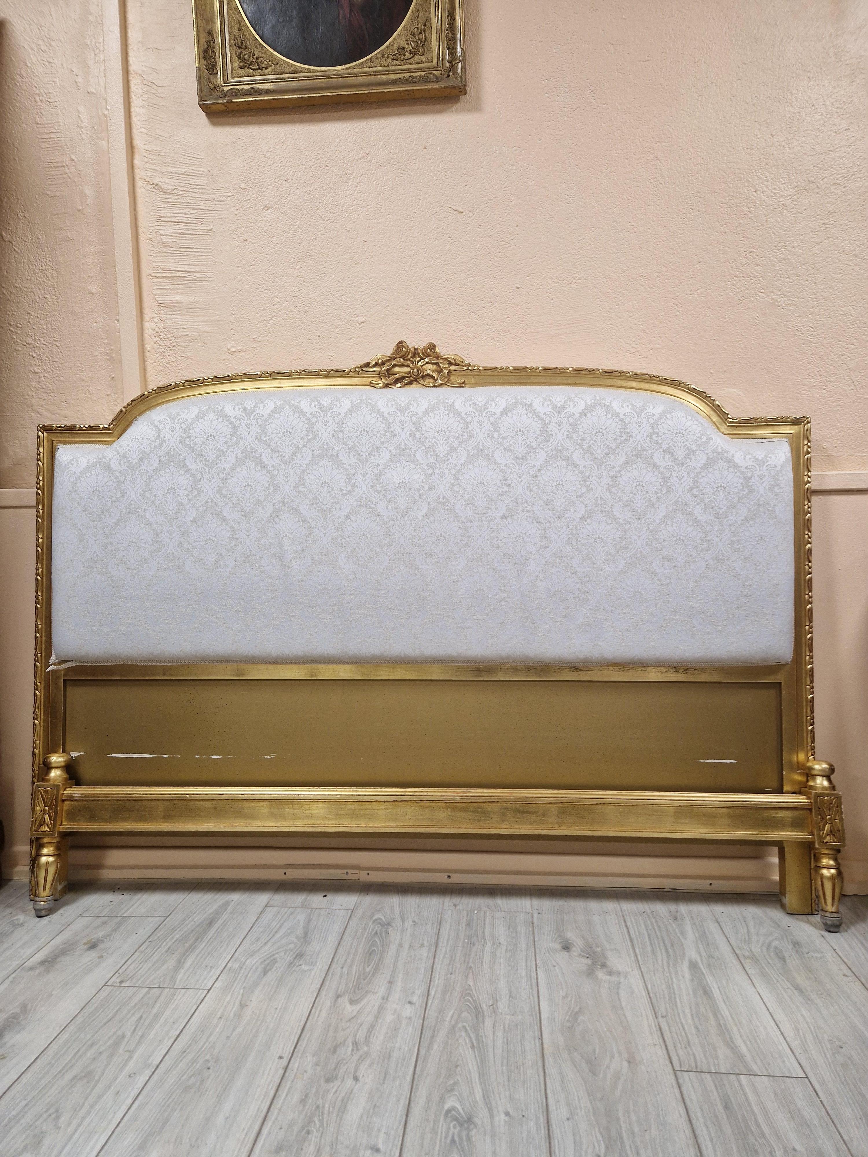 French Louis Style Bed Queen Size In Good Condition In Buxton, GB