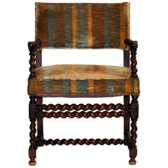 French Louis XIII Barley Twist Side Chair