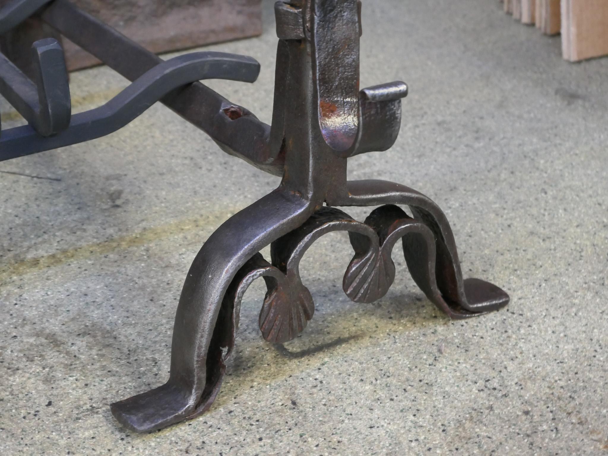 French Louis XIII Period Fireplace Grate or Fire Basket, 17th Century For Sale 6