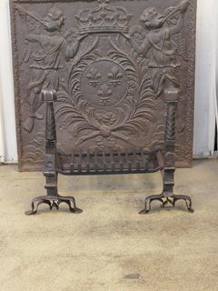 French Louis XIII Period Fireplace Grate or Fire Basket, 17th Century