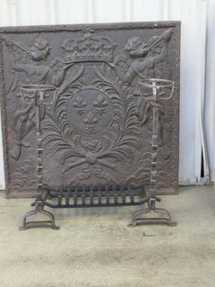 French Louis XIII Period Fireplace Grate or Fire Basket, 17th Century