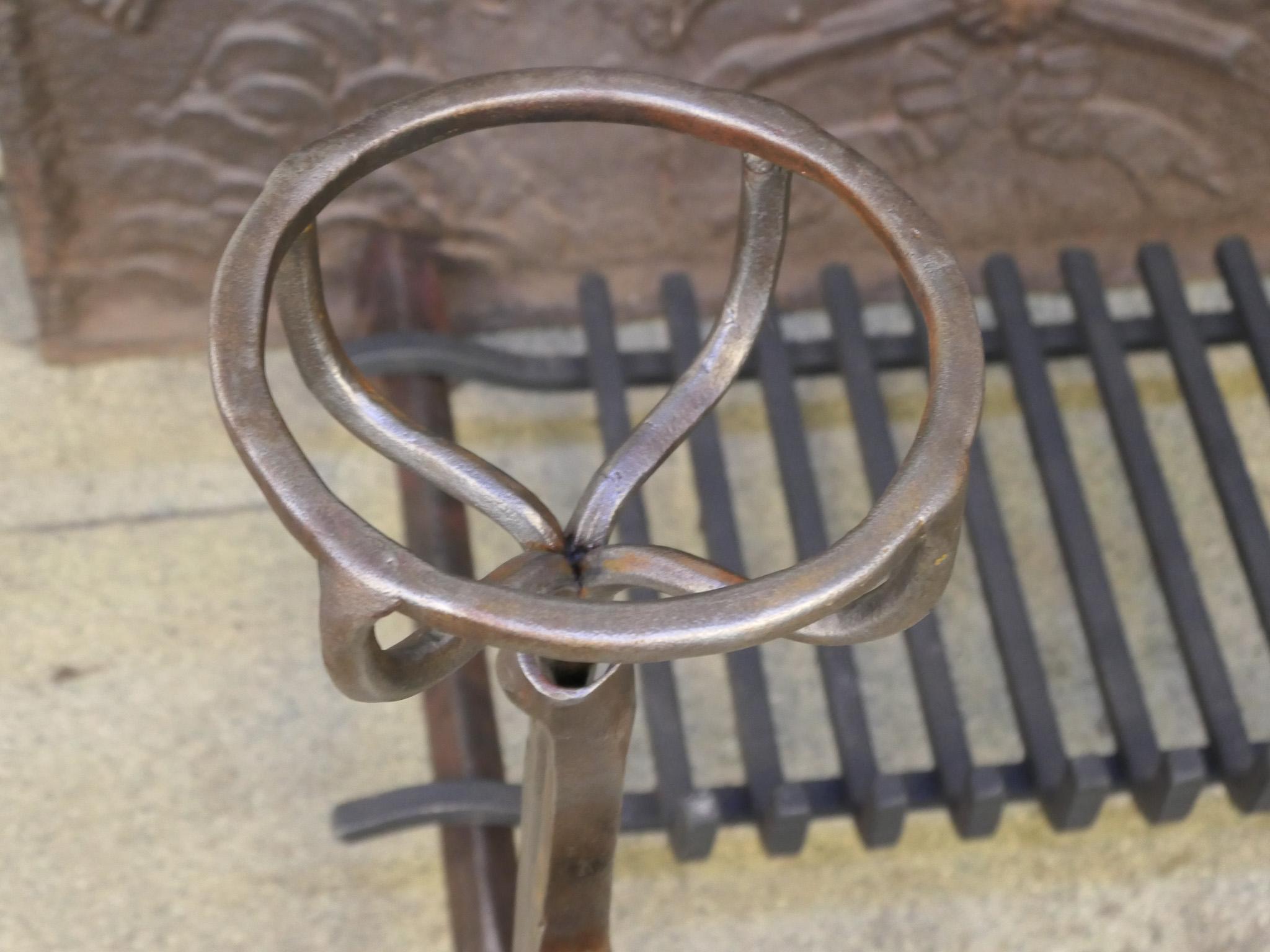 French Louis XIII Period Fireplace Grate or Fire Basket, 17th Century For Sale 1