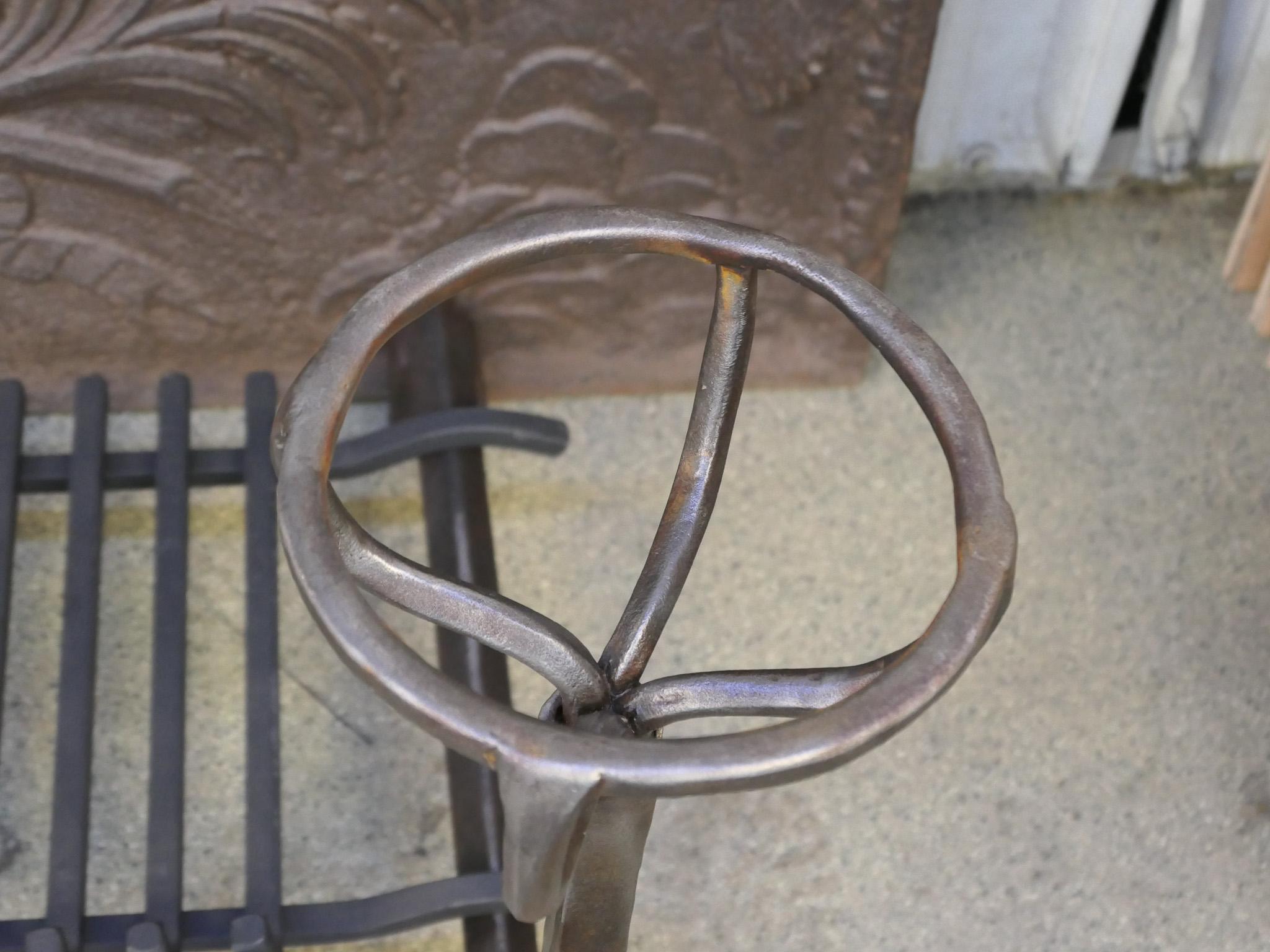 French Louis XIII Period Fireplace Grate or Fire Basket, 17th Century For Sale 2
