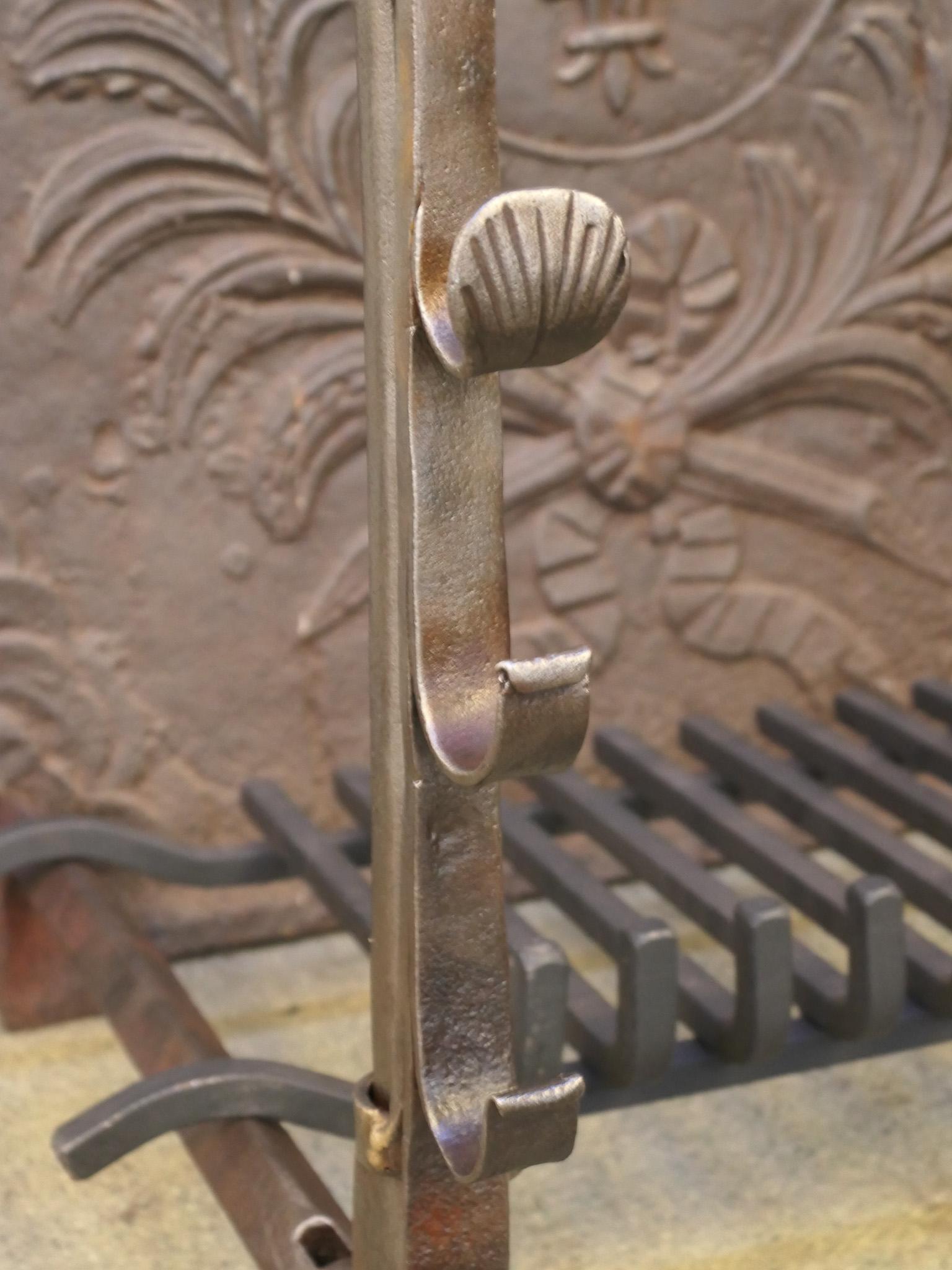 French Louis XIII Period Fireplace Grate or Fire Basket, 17th Century For Sale 3