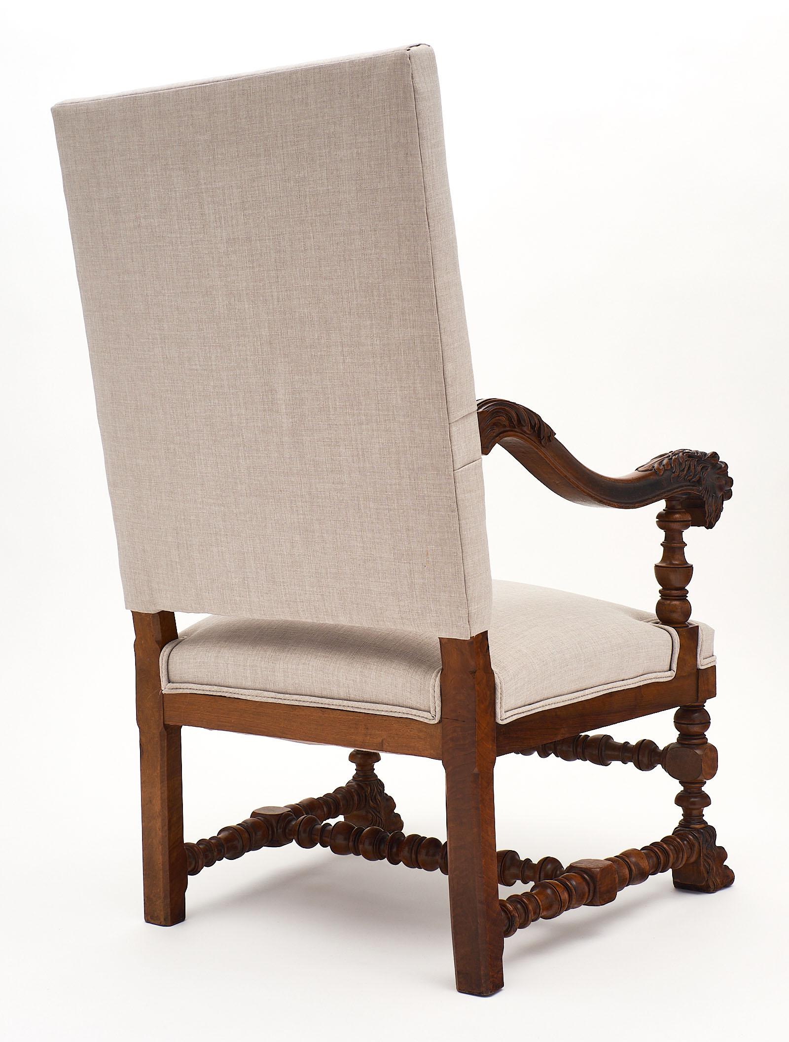 French Louis XIII Style Armchairs 4