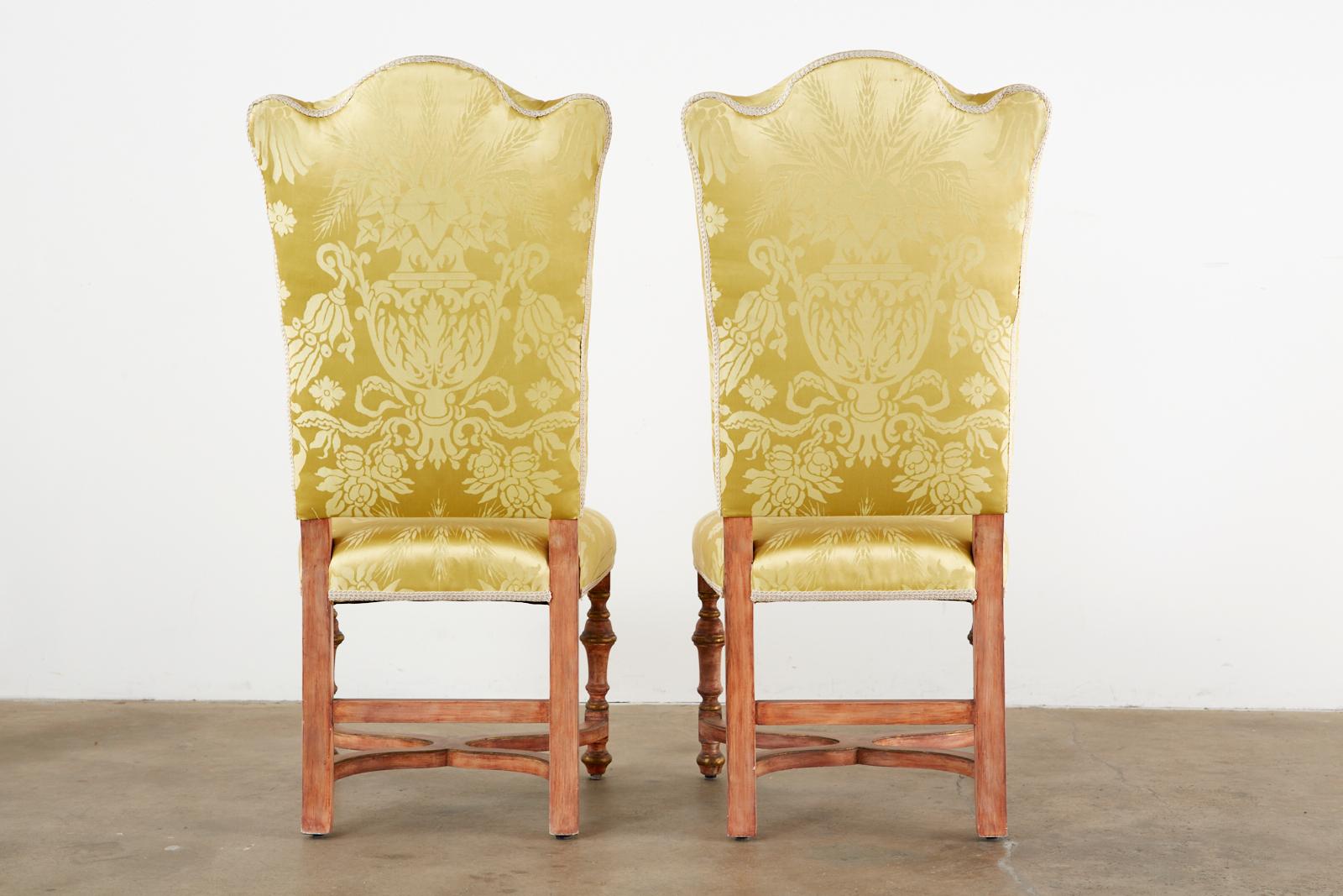 French Louis XIII Style Dining Chairs, Eighteen Available 11