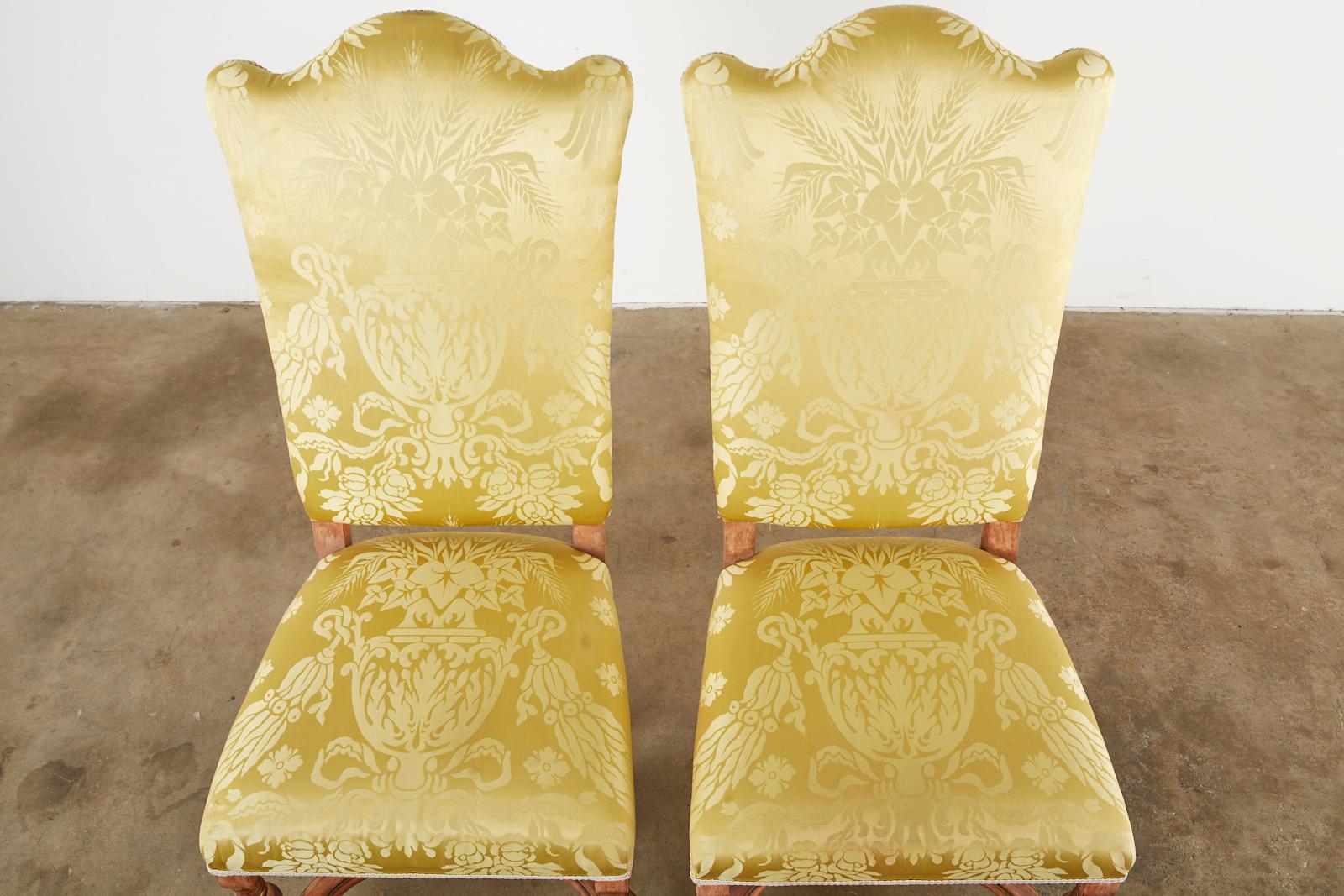 French Louis XIII Style Dining Chairs, Eighteen Available 2