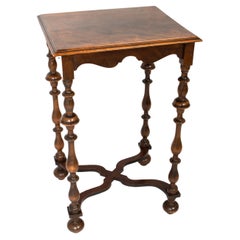 French Louis XIII Style Hall Side Table, C.1900