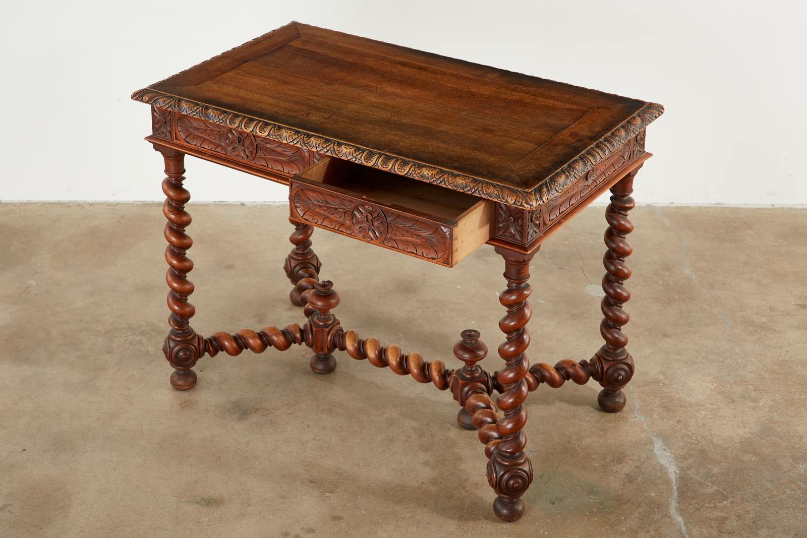 antique library table value