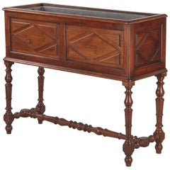 French Louis XIII Style Walnut Jardinière, Early 1900s