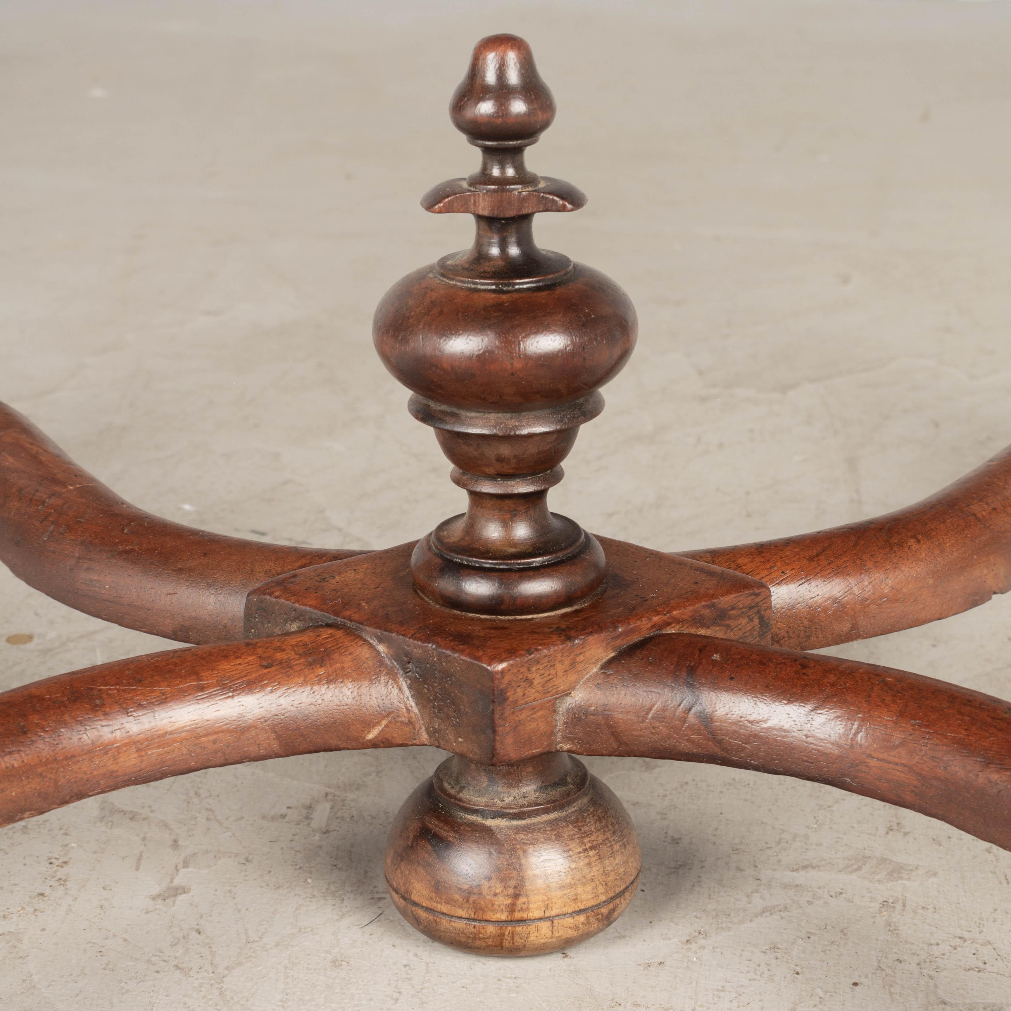 French Louis XIII Style Walnut Side Table For Sale 5