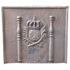 French Louis XIV 'Arms of France' Fireback, 17th-18th Century