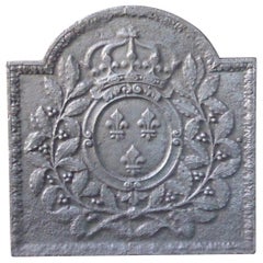 French Louis XIV 'Arms of France' Fireback, 18th Century