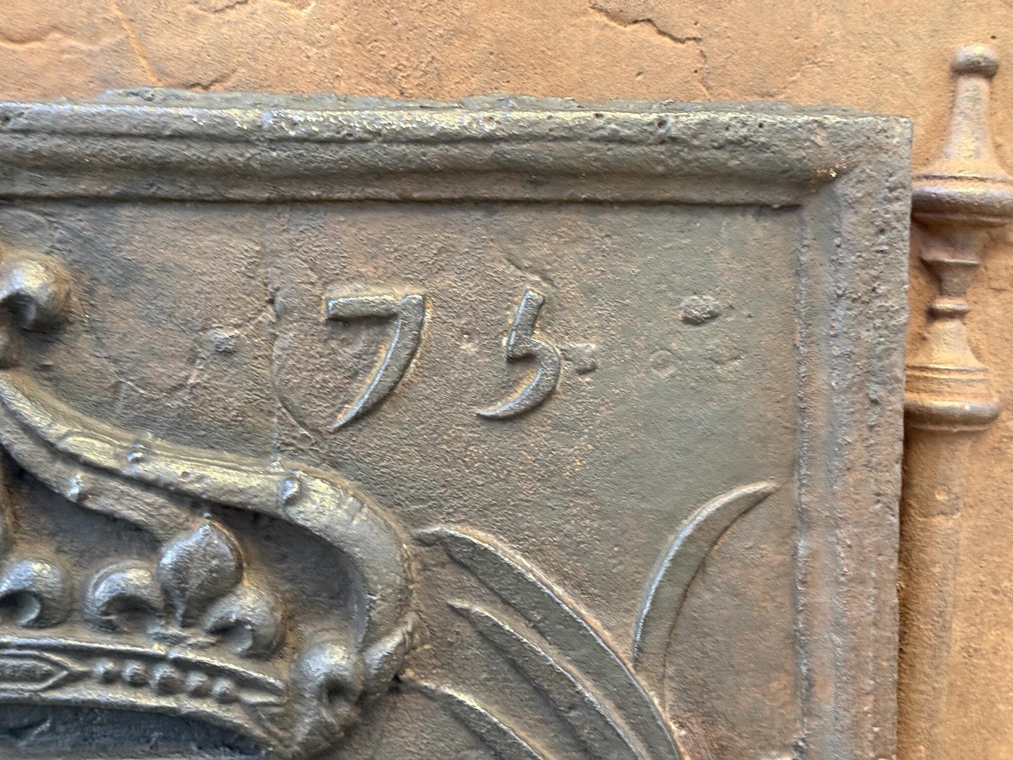 Parafuoco francese Luigi XIV 'Arms of France', XVII secolo in vendita 5