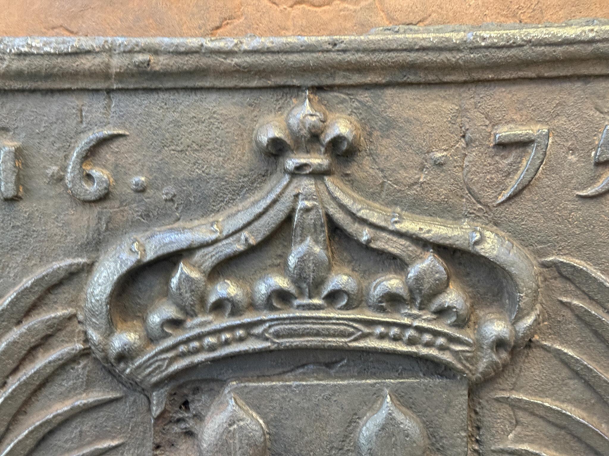 Ferro Parafuoco francese Luigi XIV 'Arms of France', XVII secolo in vendita