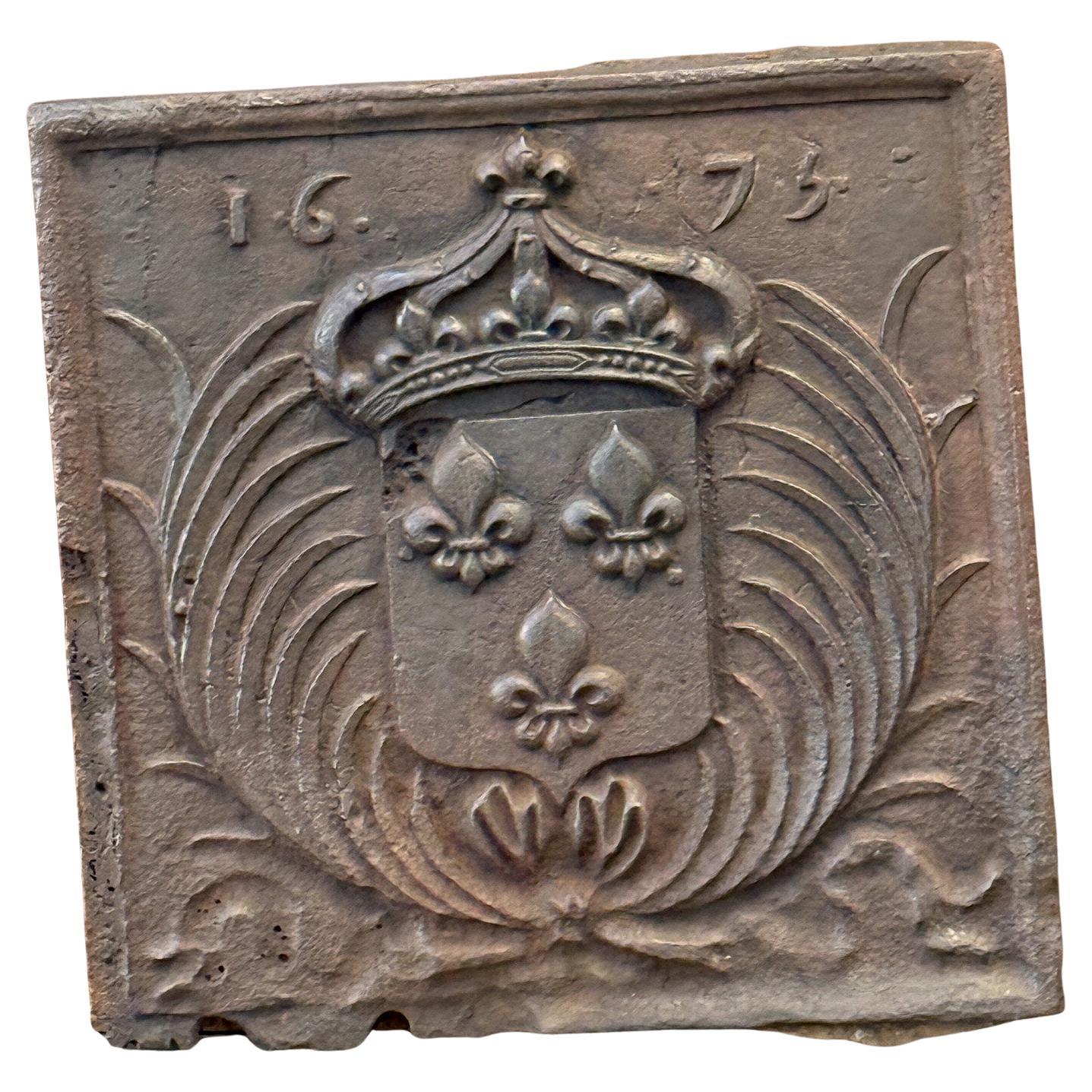 Parafuoco francese Luigi XIV 'Arms of France', XVII secolo