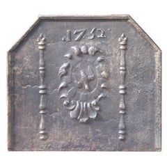 French Louis XIV 'Coat of Arms' Fireback, 18th Century