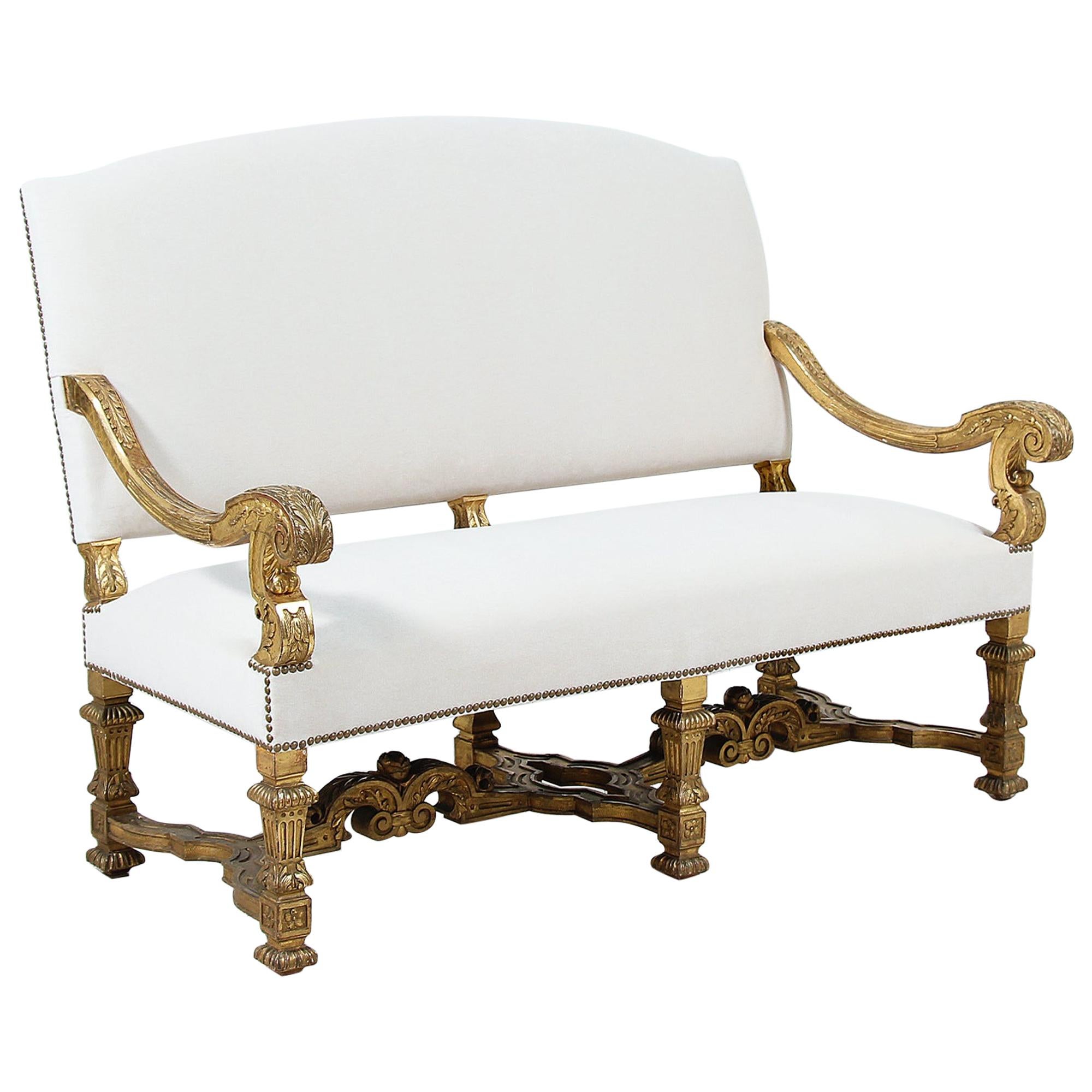 Small French Settee at 1stDibs