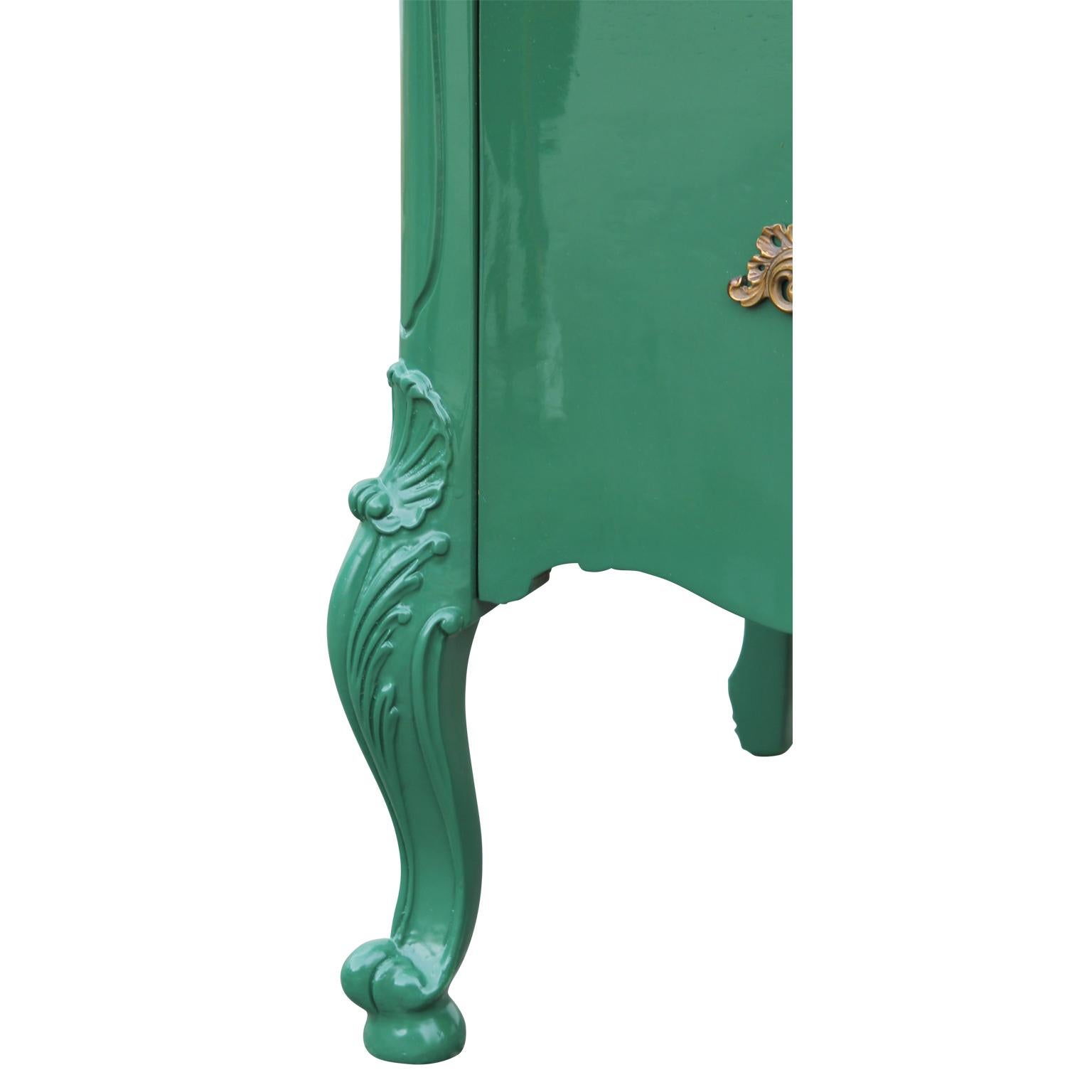 green lacquer dresser