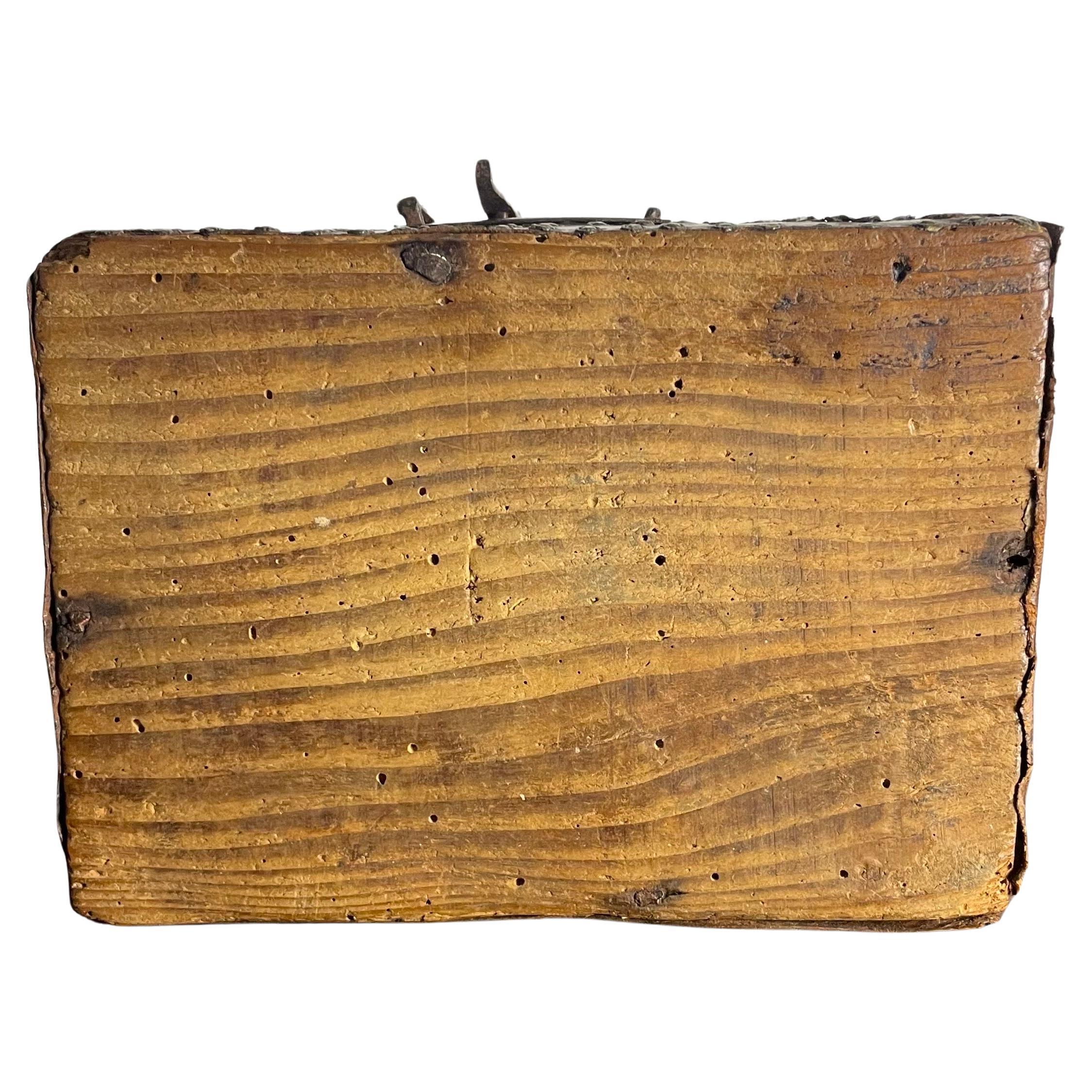 Pelle Scatola francese Luigi XIV - Legno rivestito in pelle - Francia - 17°-18° secolo in vendita