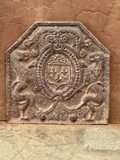 French Louis XIV Period 'Arms of France' Fireback / Backsplash, 17th Century