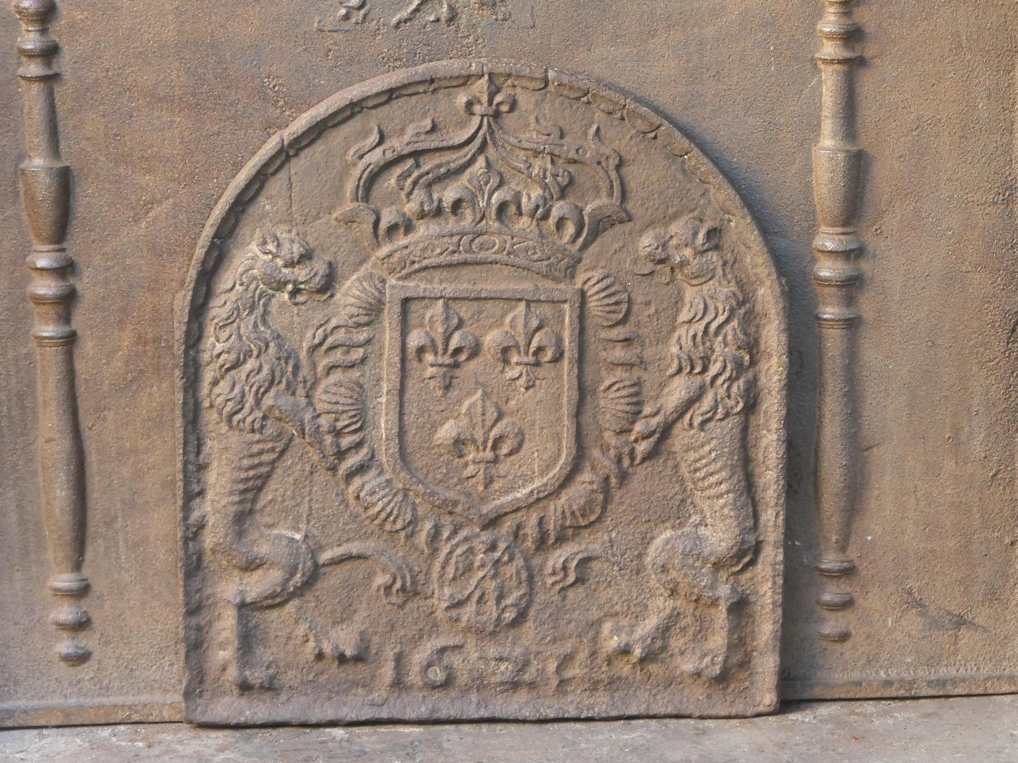 Calco Parafuoco francese del periodo Luigi XIV con 