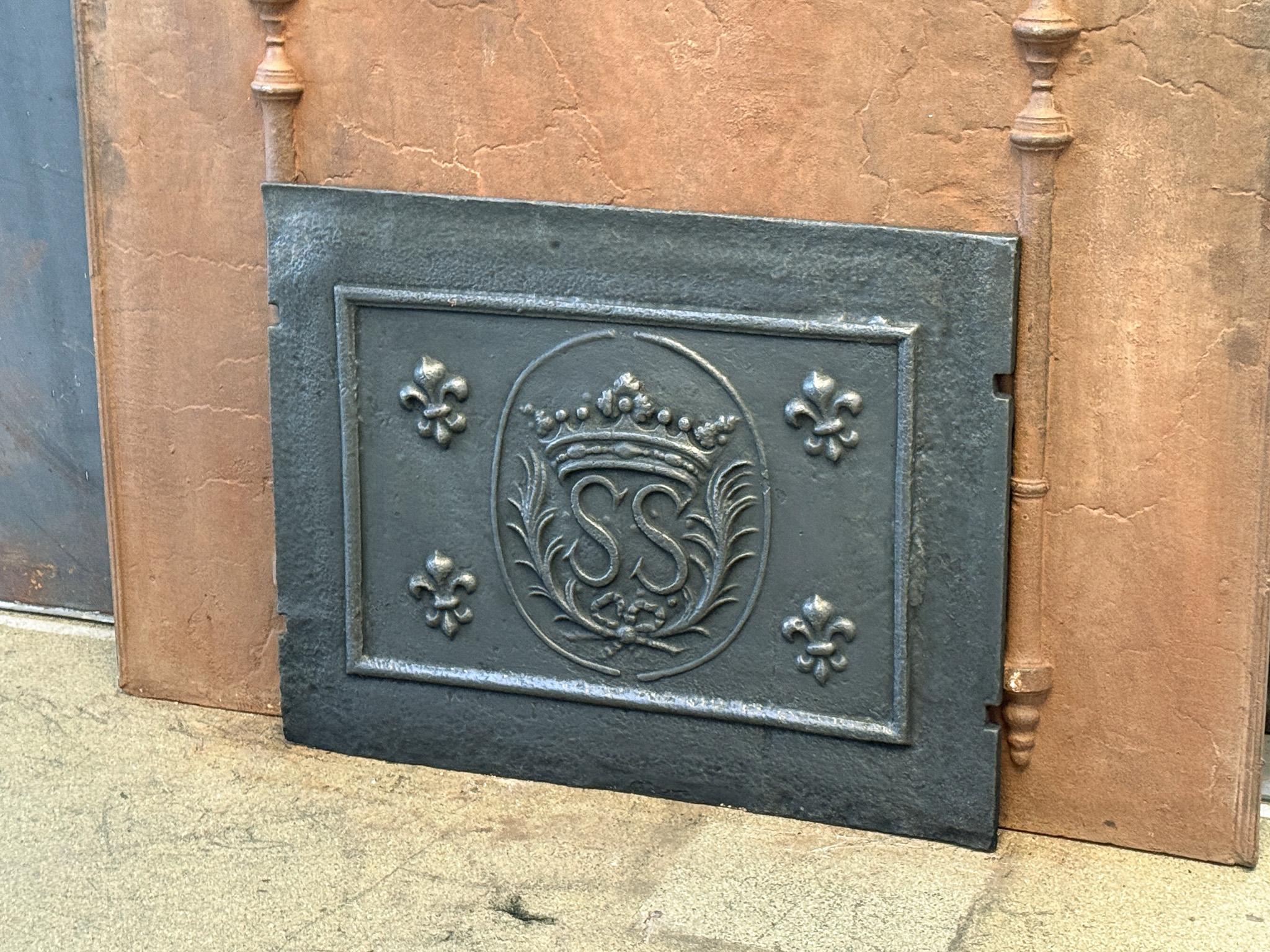 Français Plaque de cheminée / dosseret 
