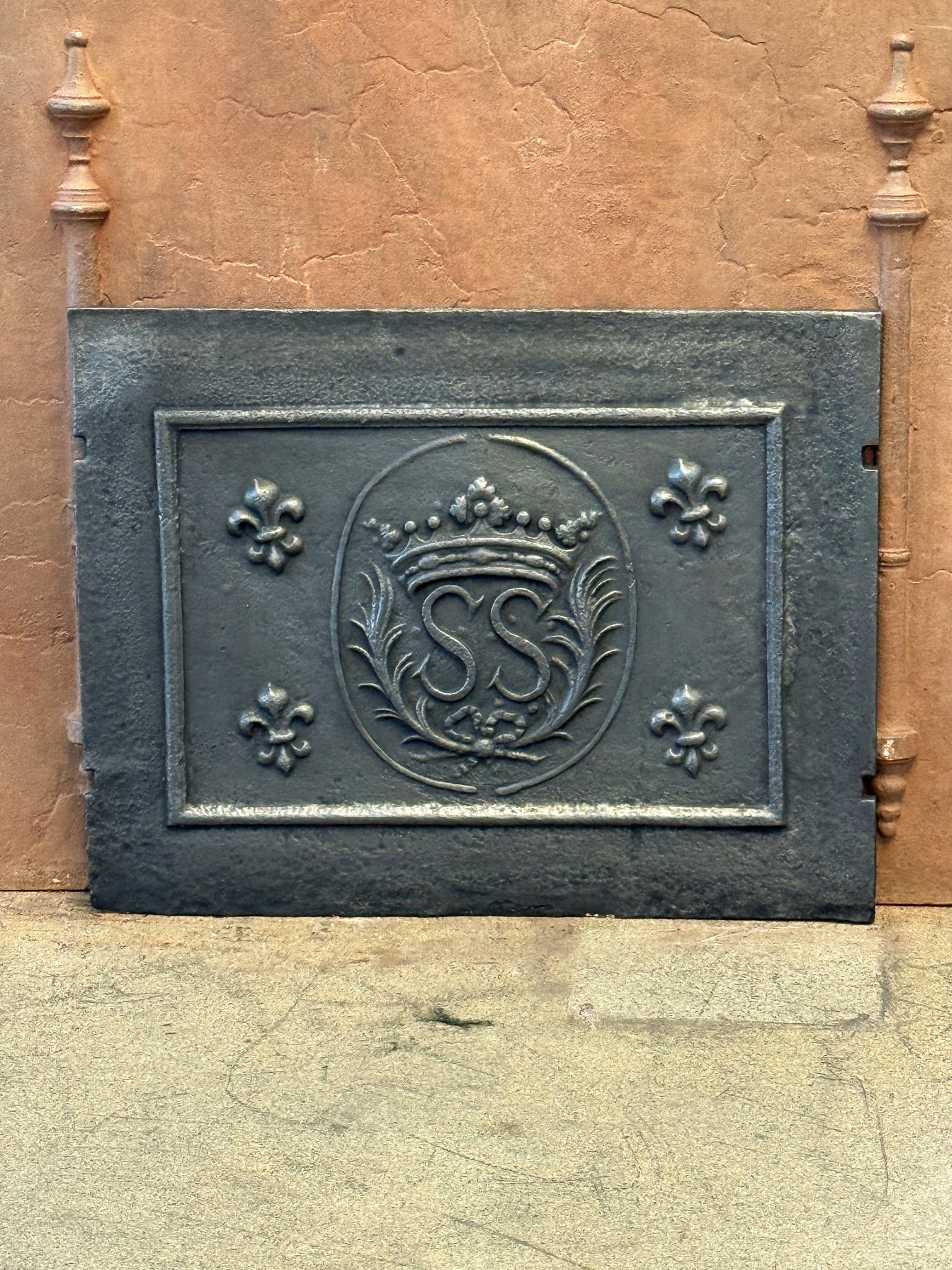 Plaque de cheminée / dosseret 