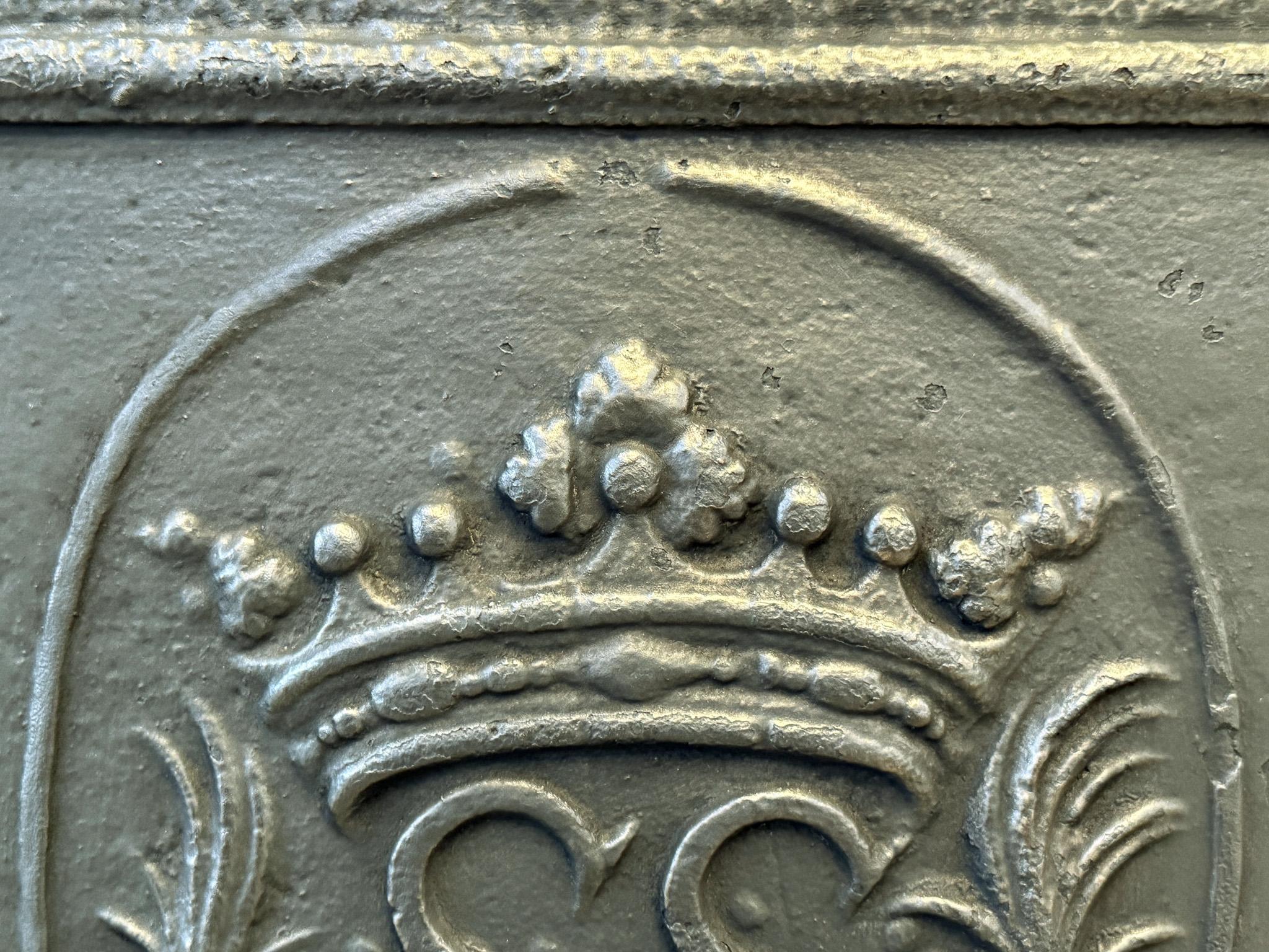 Fer Plaque de cheminée / dosseret 