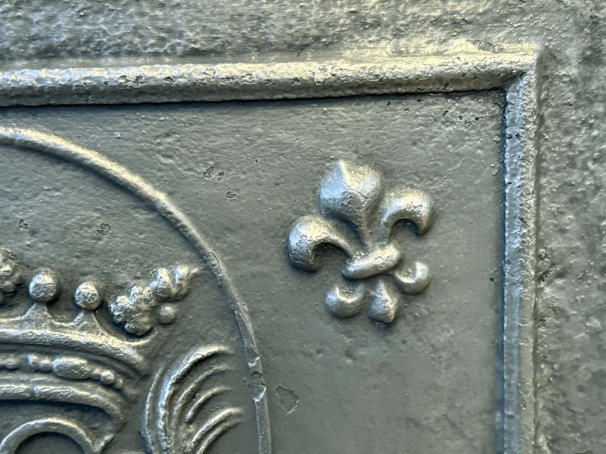 Plaque de cheminée / dosseret 