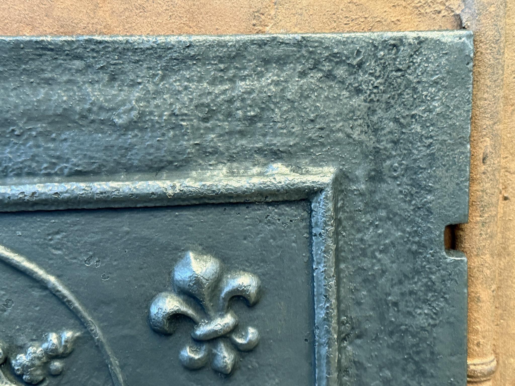 Plaque de cheminée / dosseret 
