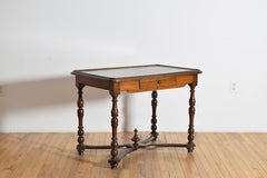 French Louis XIV Period Walnut 1-Drawer Side Table, early 18th century