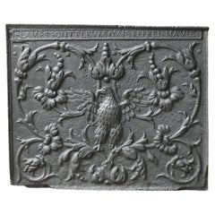 French Louis XIV 'Phoenix' Fireback, 17th-18th Century