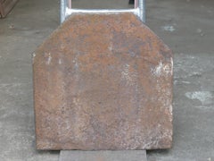 French Louis XIV 'Pillars with Saint Andrew's Cross' Fireback / Backsplash