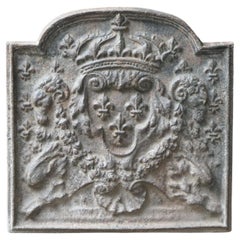 Französische „Arms of France“ im Louis XIV.-Stil, Kaminsims / Rückwand, 20. Jahrhundert