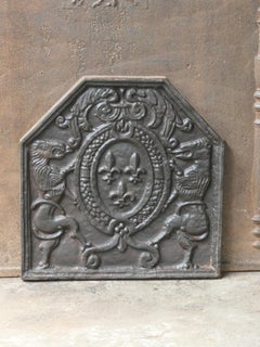 French Louis XIV Style 'Arms of France' Fireback / Backsplash, 20th Century