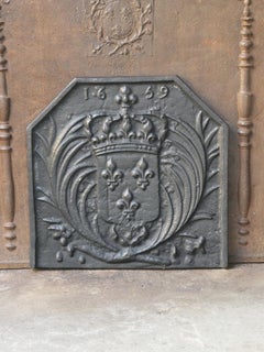 French Louis XIV Style 'Arms of France' Fireback / Backsplash