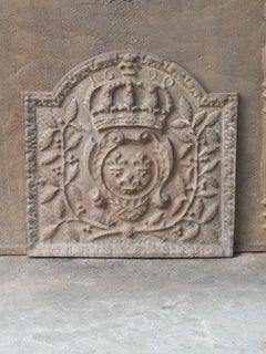 French Louis XIV Style 'Arms of France' Fireback / Backsplash