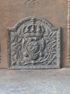 French Louis XIV Style 'Arms of France' Fireback / Backsplash