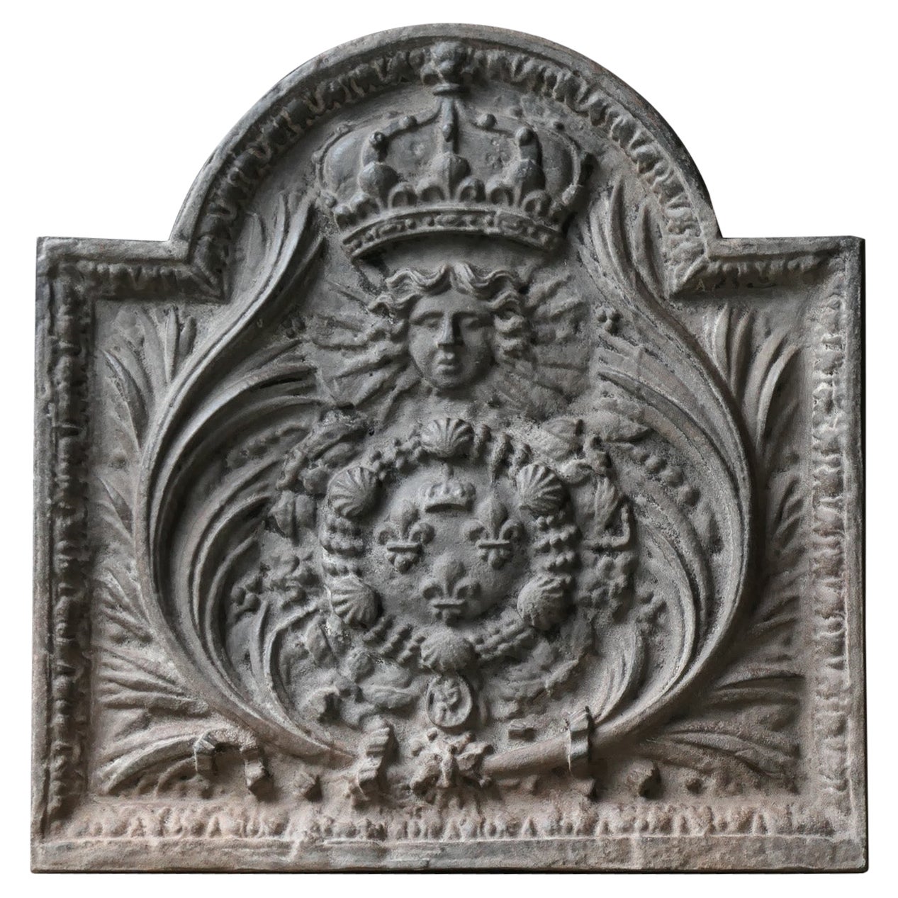French Louis XIV Style 'Arms of France' Fireback / Backsplash
