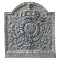 French Louis XIV Style 'Arms of France' Fireback / Backsplash
